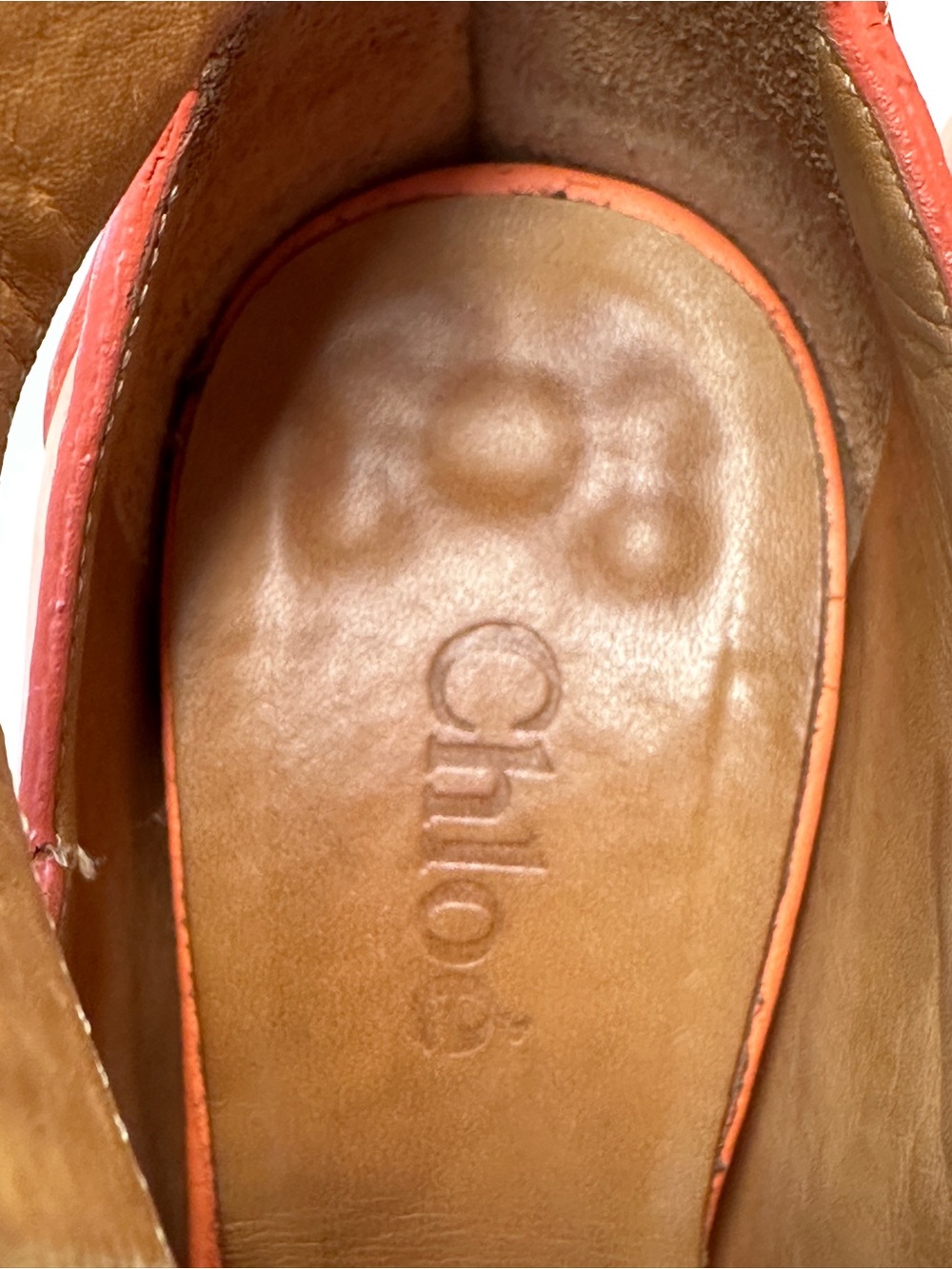 Authentic Chloe Orange Multi-Strap High Heel Sandals 35 5 - Picture 8 of 12
